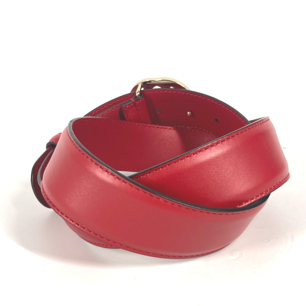 GUCCI belt 546386 leather gold GG Interlocking G Women 85 Used