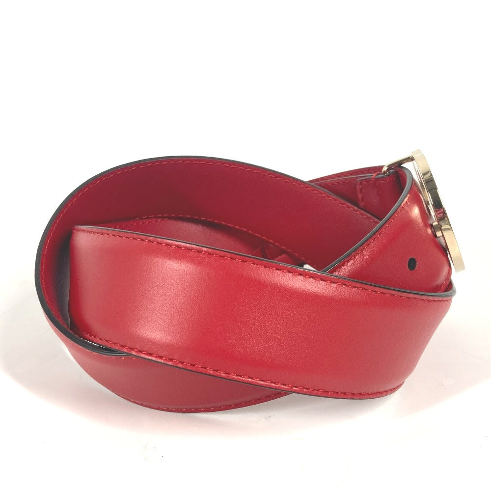 GUCCI belt 546386 leather gold GG Interlocking G Women 85 Used