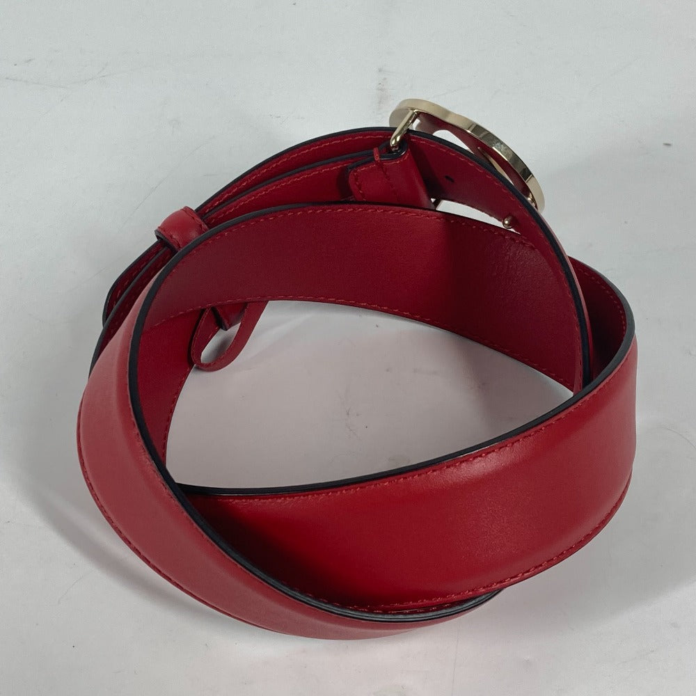 GUCCI belt 546386 leather gold GG Interlocking G Women 85 Used