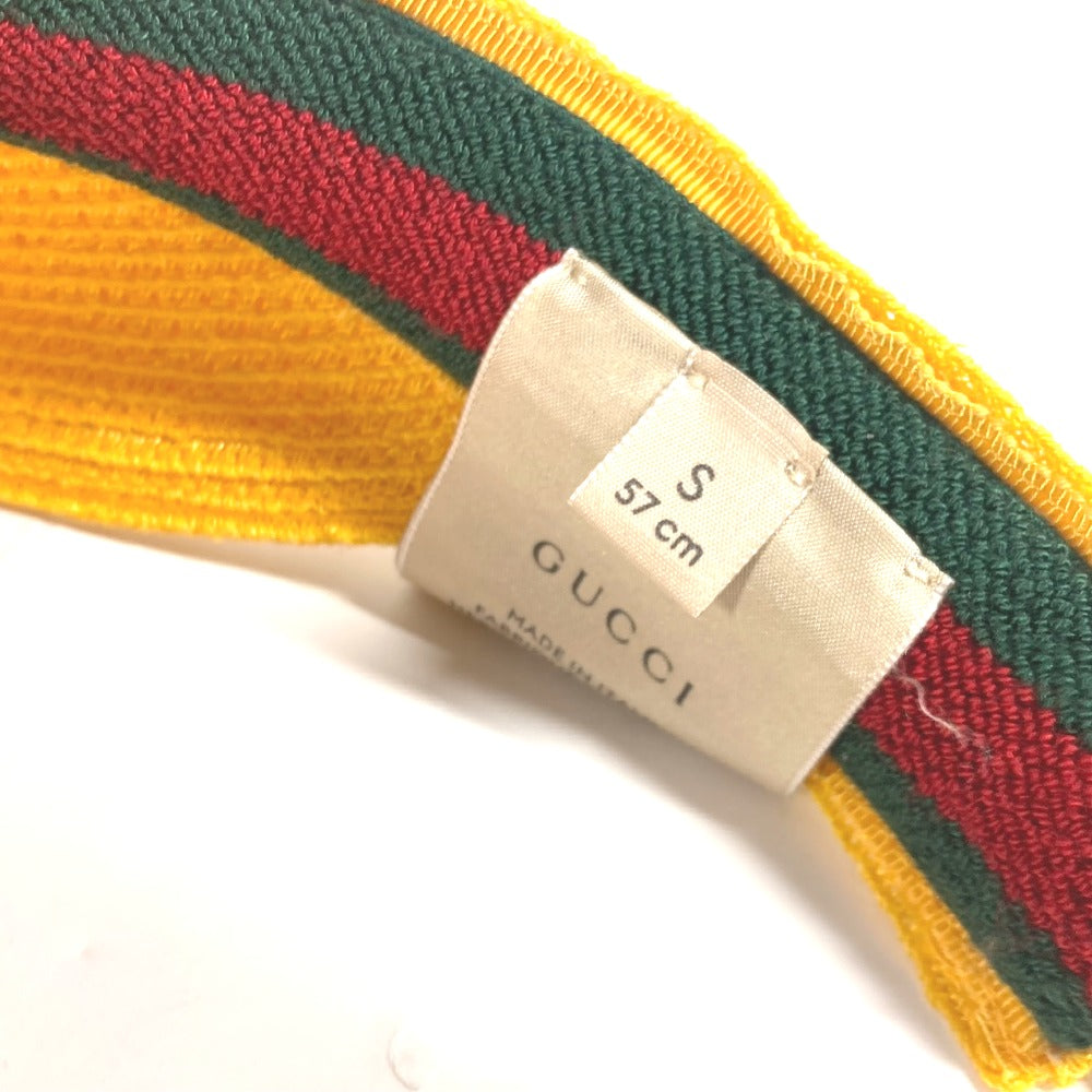 GUCCI Sun visor 696481 Raffia yellow Adidas adidas collaboration logo Sherry Line unisex(Unisex) S Used