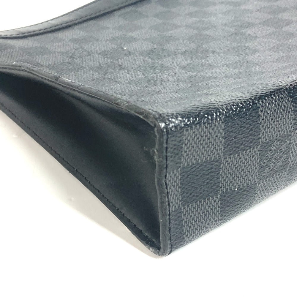 LOUIS VUITTON business bag N41696 Damier Grafitto Canvas black Damier Grafitte Pochette Voyage MM