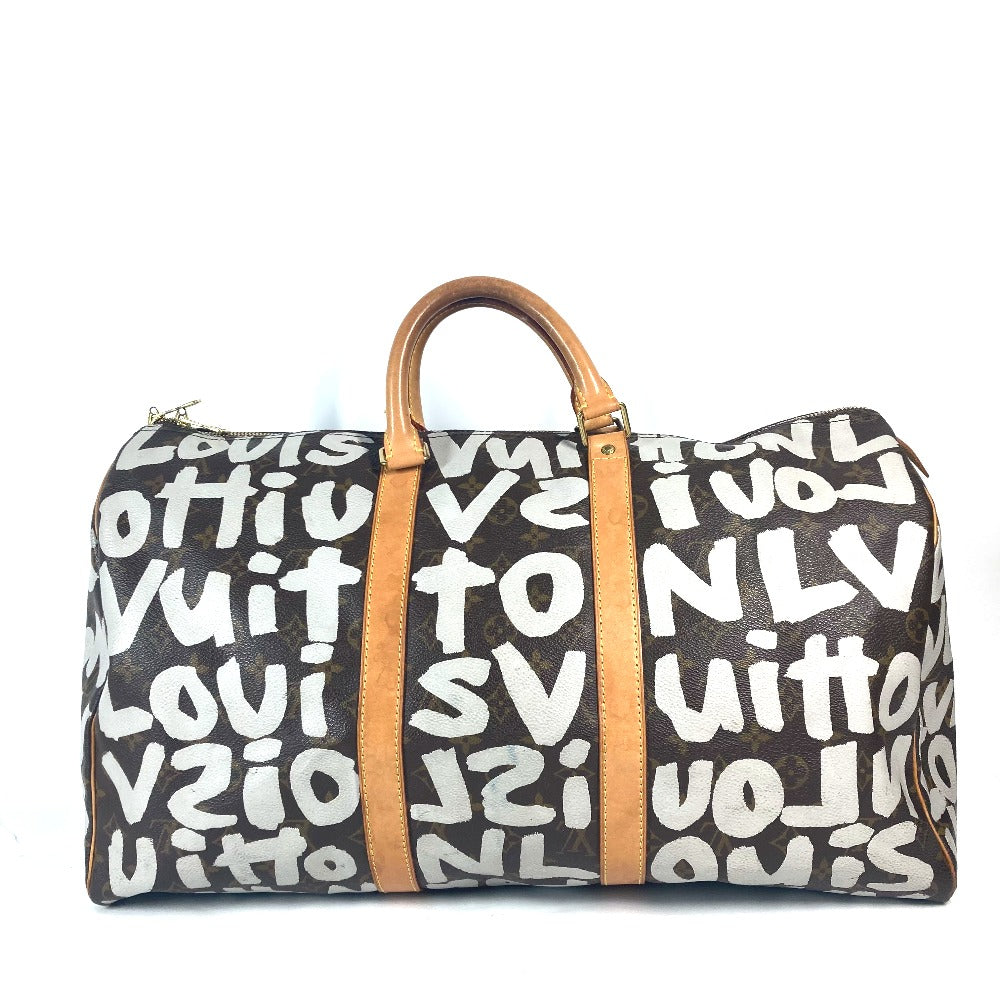 LOUIS VUITTON Boston Duffel bag M92197 MonogramGraffitiCanvas Brown Monogram graffiti Keepall 50