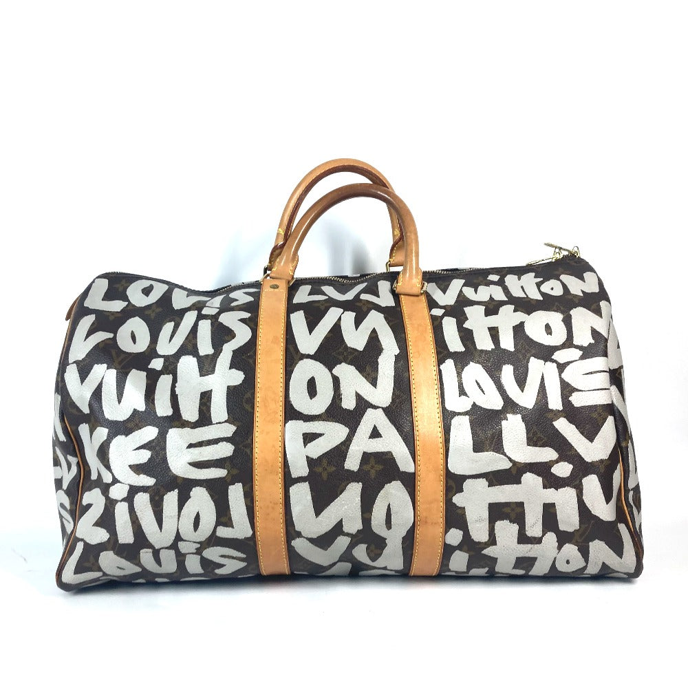 LOUIS VUITTON Boston Duffel bag M92197 MonogramGraffitiCanvas Brown Monogram graffiti Keepall 50