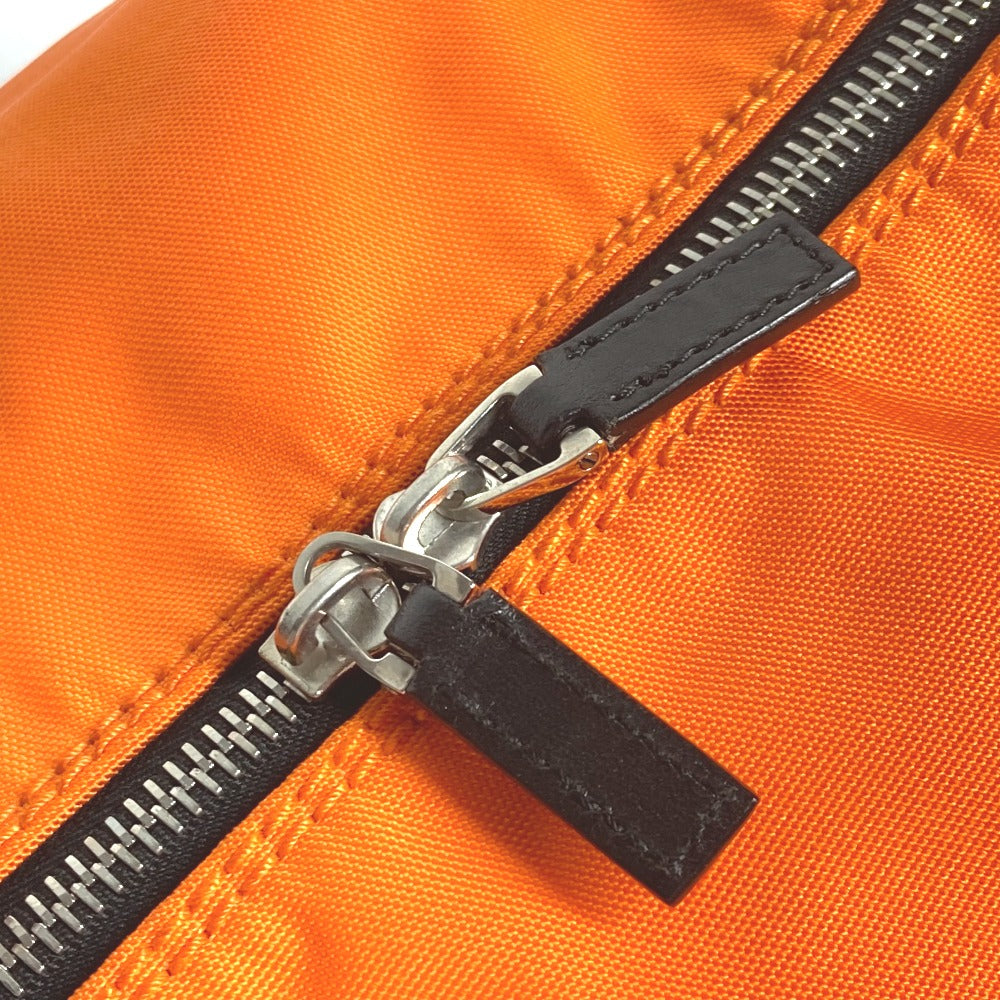 GUCCI Boston Duffel bag 012 0399 Leather / nylon Orange 2WAY Bag Shoulder Bag Bicolor logo