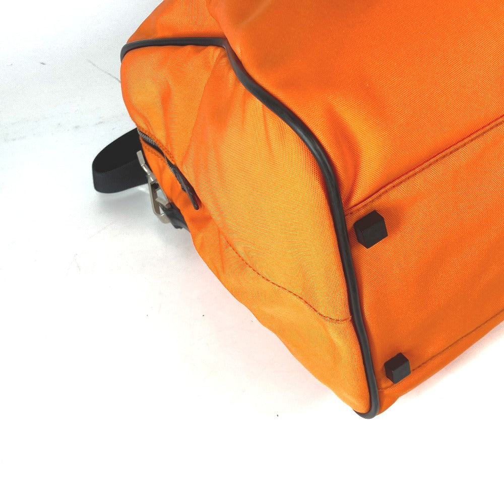 GUCCI Boston Duffel bag 012 0399 Leather / nylon Orange 2WAY Bag Shoulder Bag Bicolor logo