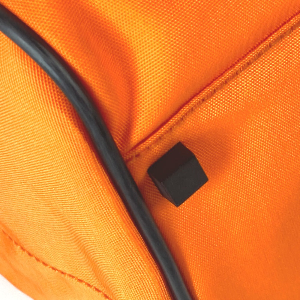 GUCCI Boston Duffel bag 012 0399 Leather / nylon Orange 2WAY Bag Shoulder Bag Bicolor logo