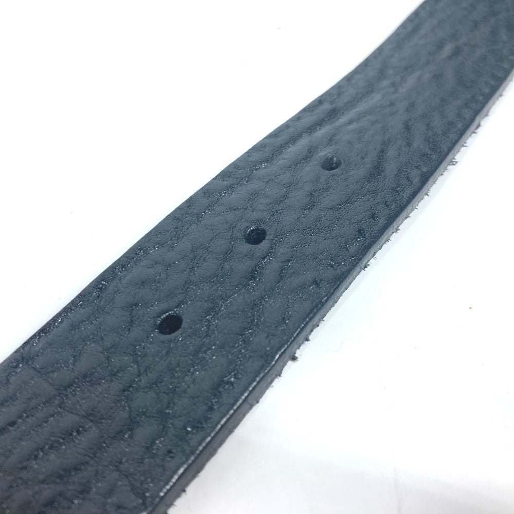 GUCCI belt 223896 leather black G logo buckle 85