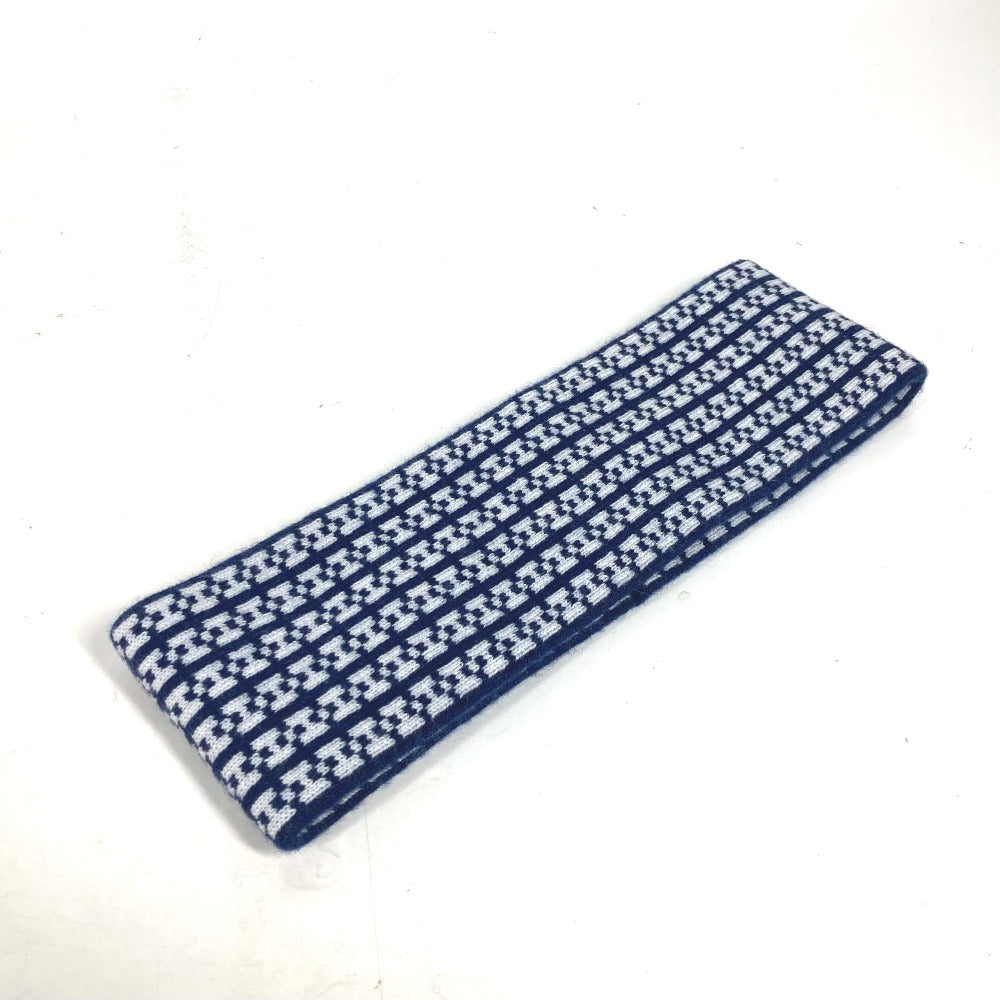 HERMES cashmere Navy By color H logo