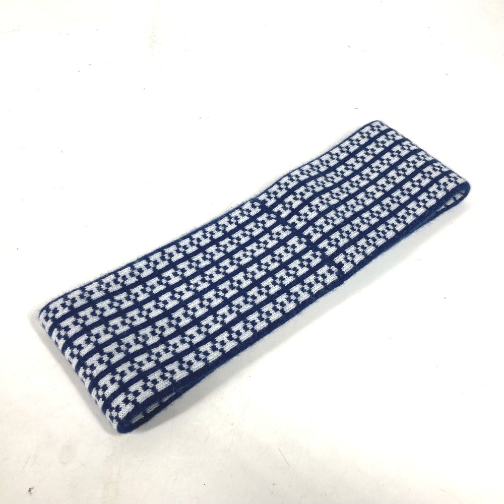 HERMES cashmere Navy By color H logo