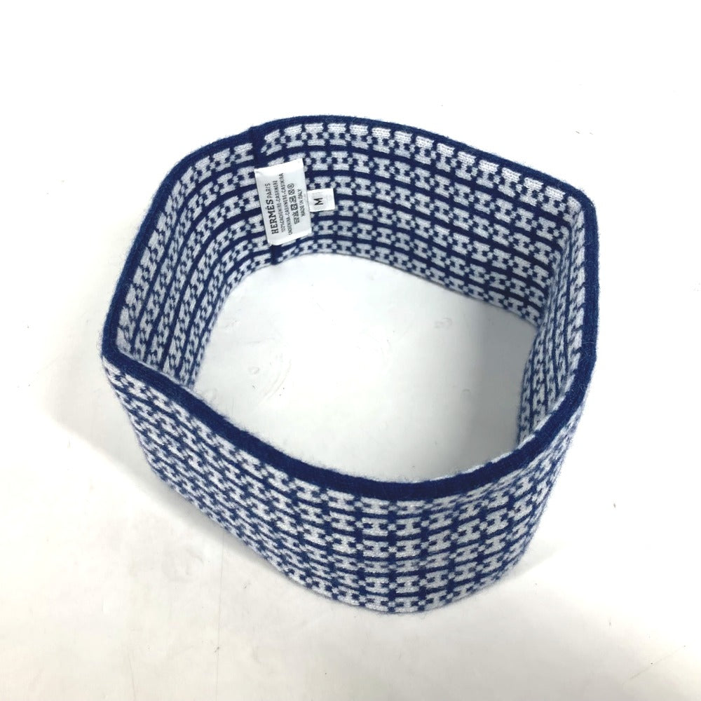 HERMES cashmere Navy By color H logo