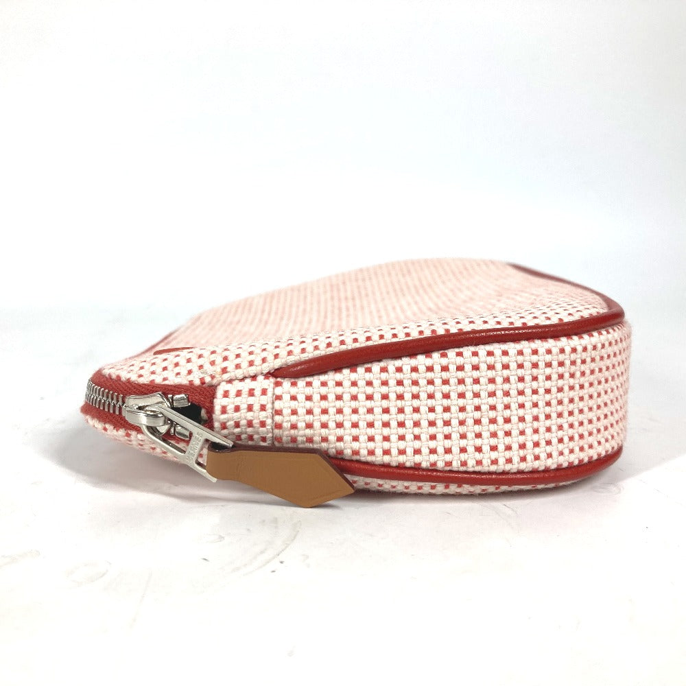 HERMES Pouch H103607M 02 cotton Orange Echape