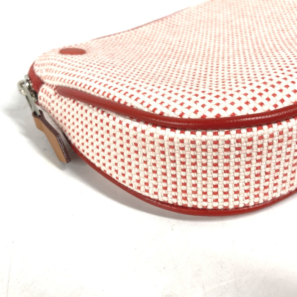 HERMES Pouch H103607M 02 cotton Orange Echape
