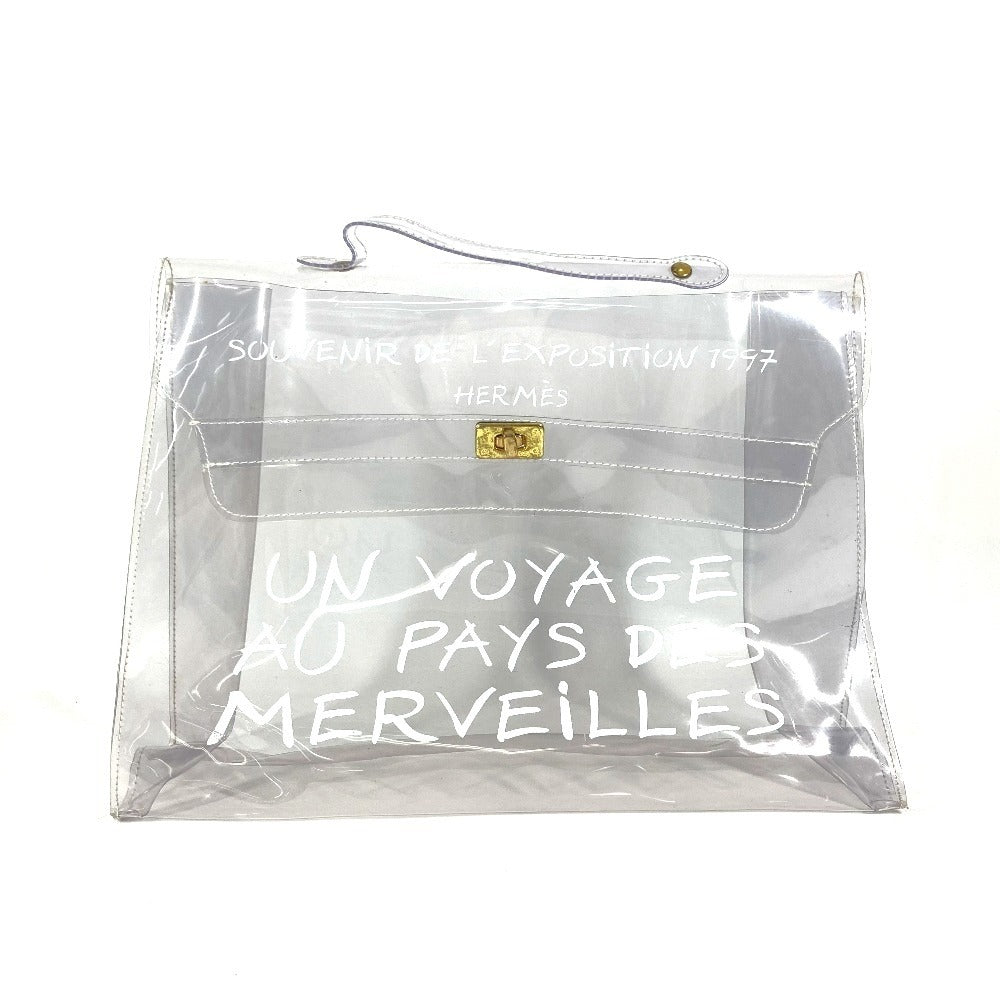 HERMES Handbag Plastics clear Plastics Kelly