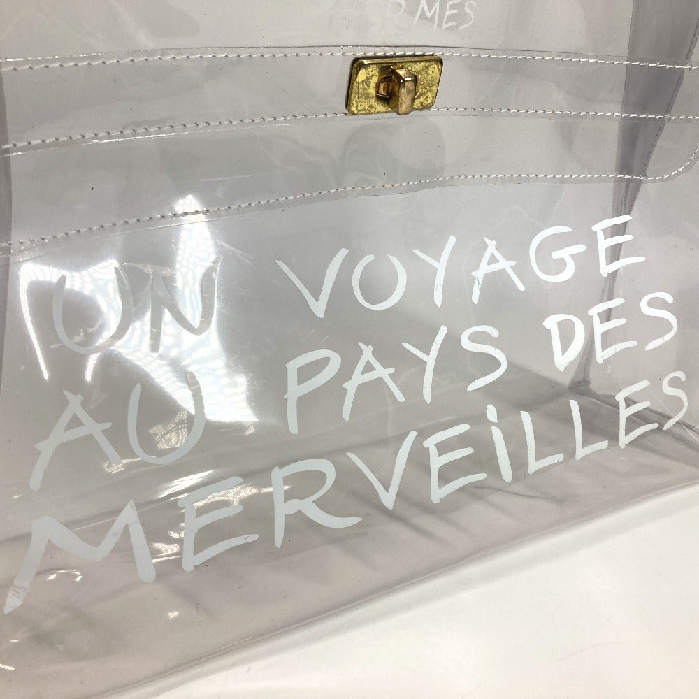 HERMES Handbag Plastics clear Plastics Kelly
