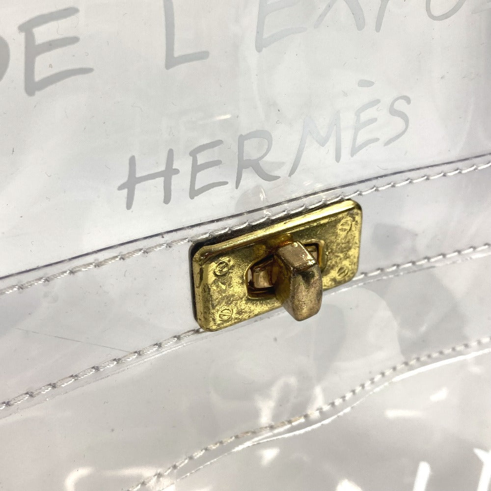 HERMES Handbag Plastics clear Plastics Kelly