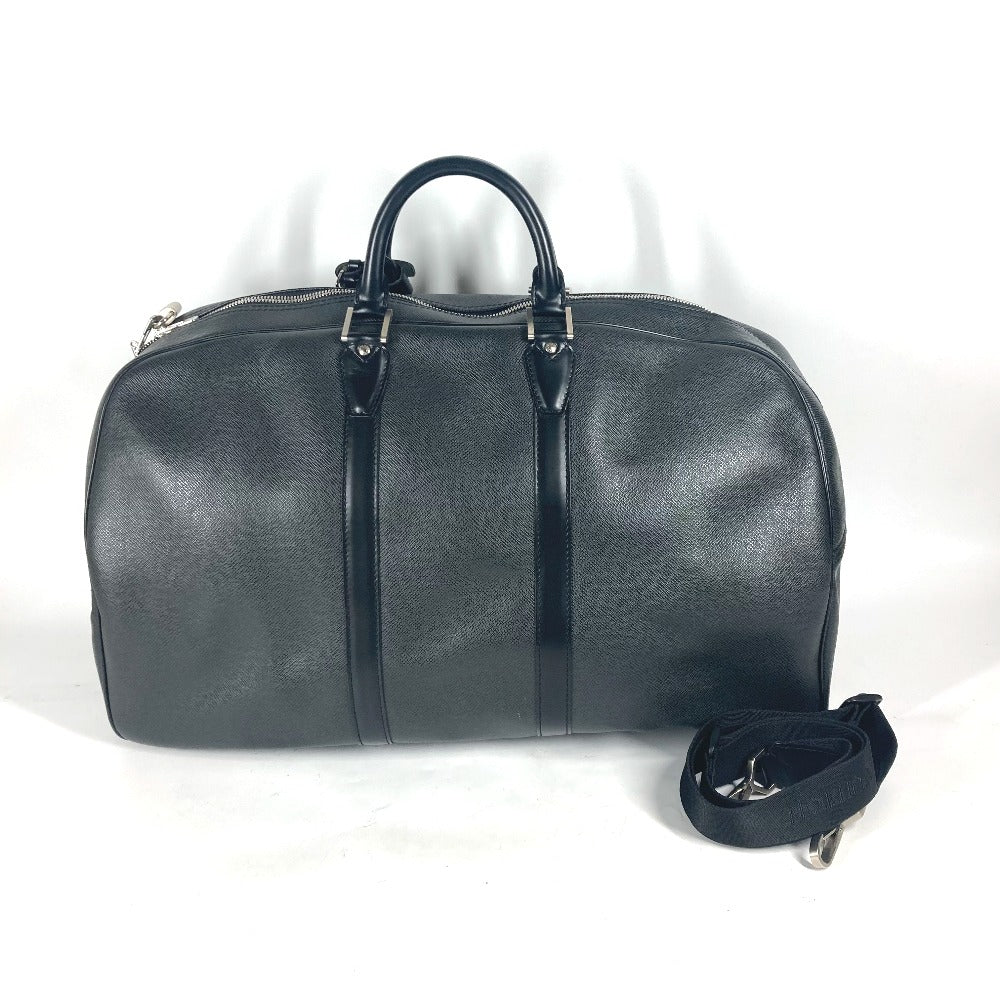 LOUIS VUITTON Boston Duffel bag M30112 Taiga Leather black Taiga Kendall GM