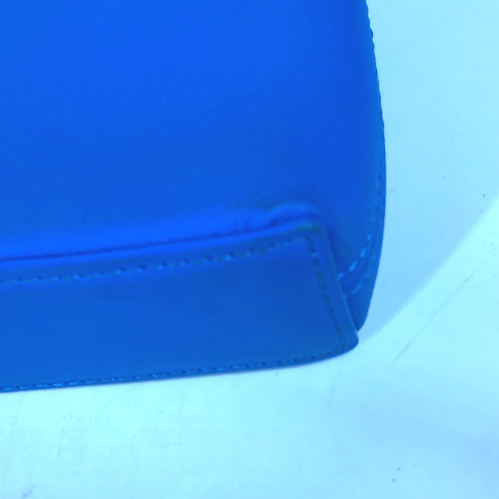 LOUIS VUITTON Clutch bag M82270 leather blue Aerogram LV logo takeoff pouch