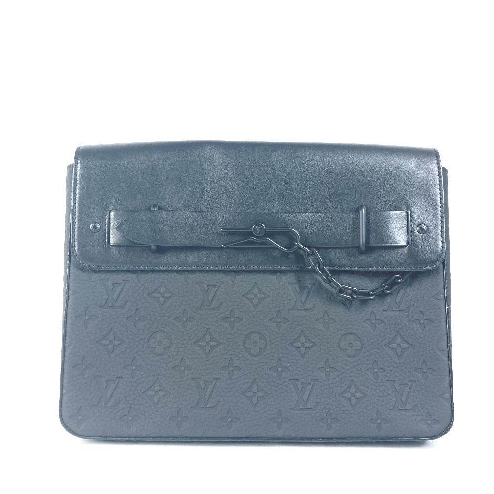 LOUIS VUITTON Clutch bag M80140 Taurillon Clemence Leather black Taurillon Clemence Monogram pochette steamer