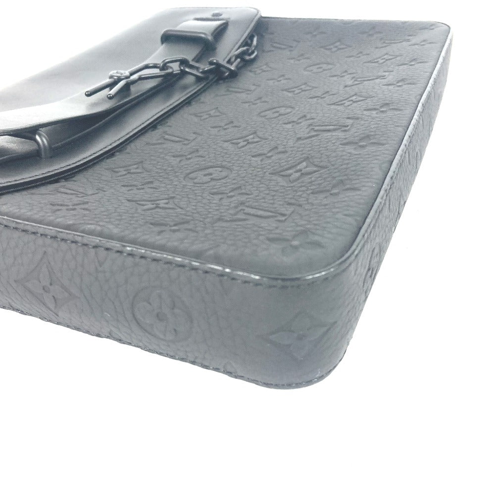 LOUIS VUITTON Clutch bag M80140 Taurillon Clemence Leather black Taurillon Clemence Monogram pochette steamer