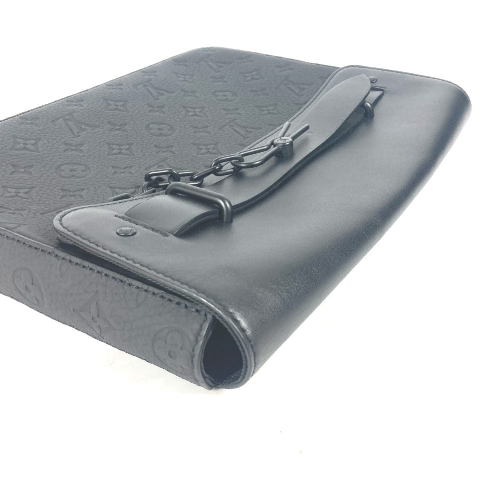 LOUIS VUITTON Clutch bag M80140 Taurillon Clemence Leather black Taurillon Clemence Monogram pochette steamer