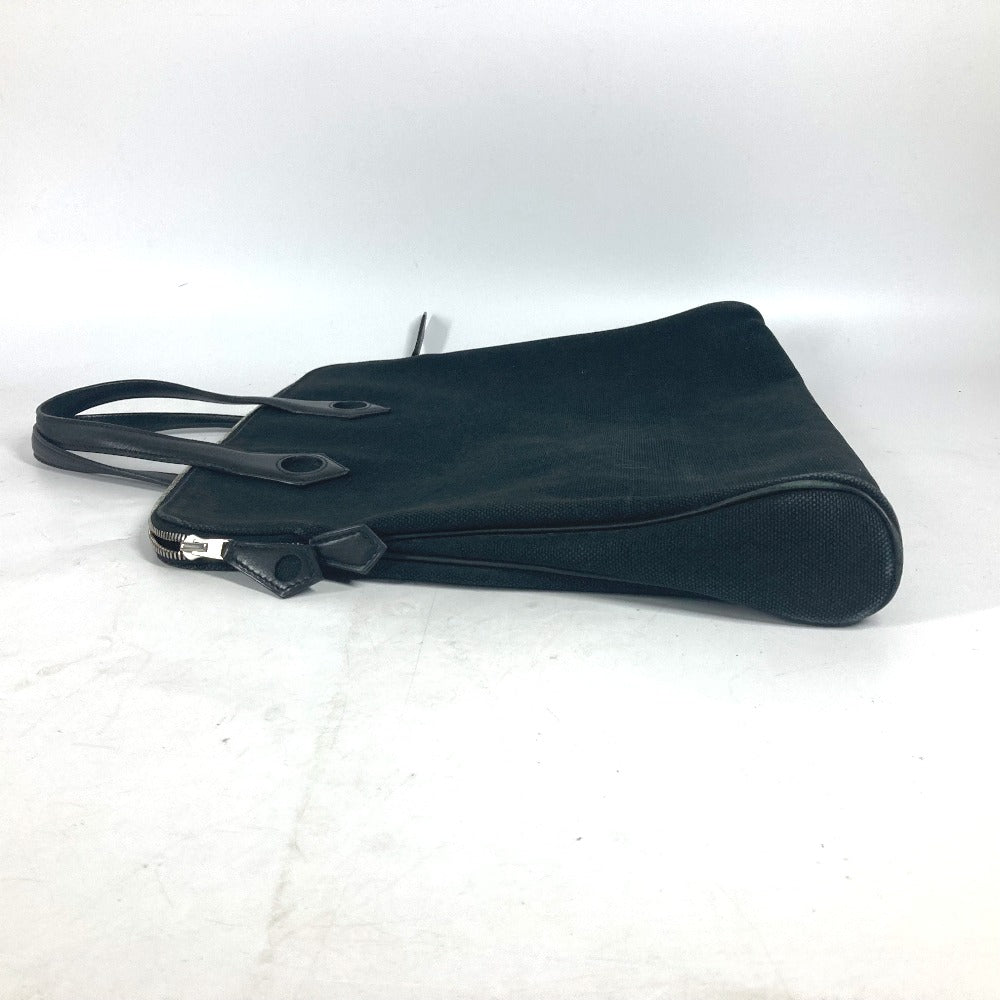 HERMES Handbag Leather / canvas black Sac Ibou PM