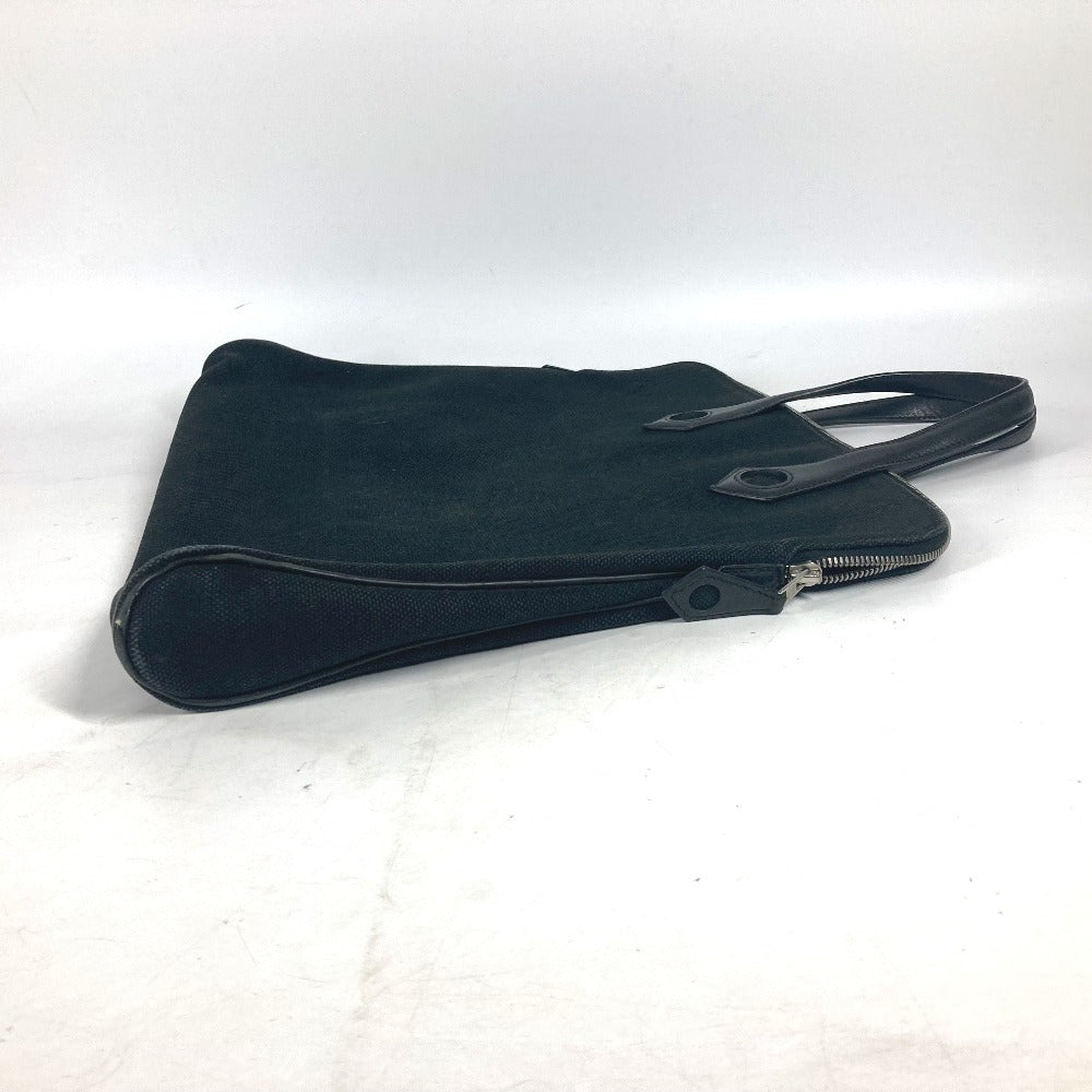 HERMES Handbag Leather / canvas black Sac Ibou PM