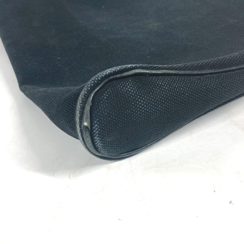 HERMES Handbag Leather / canvas black Sac Ibou PM