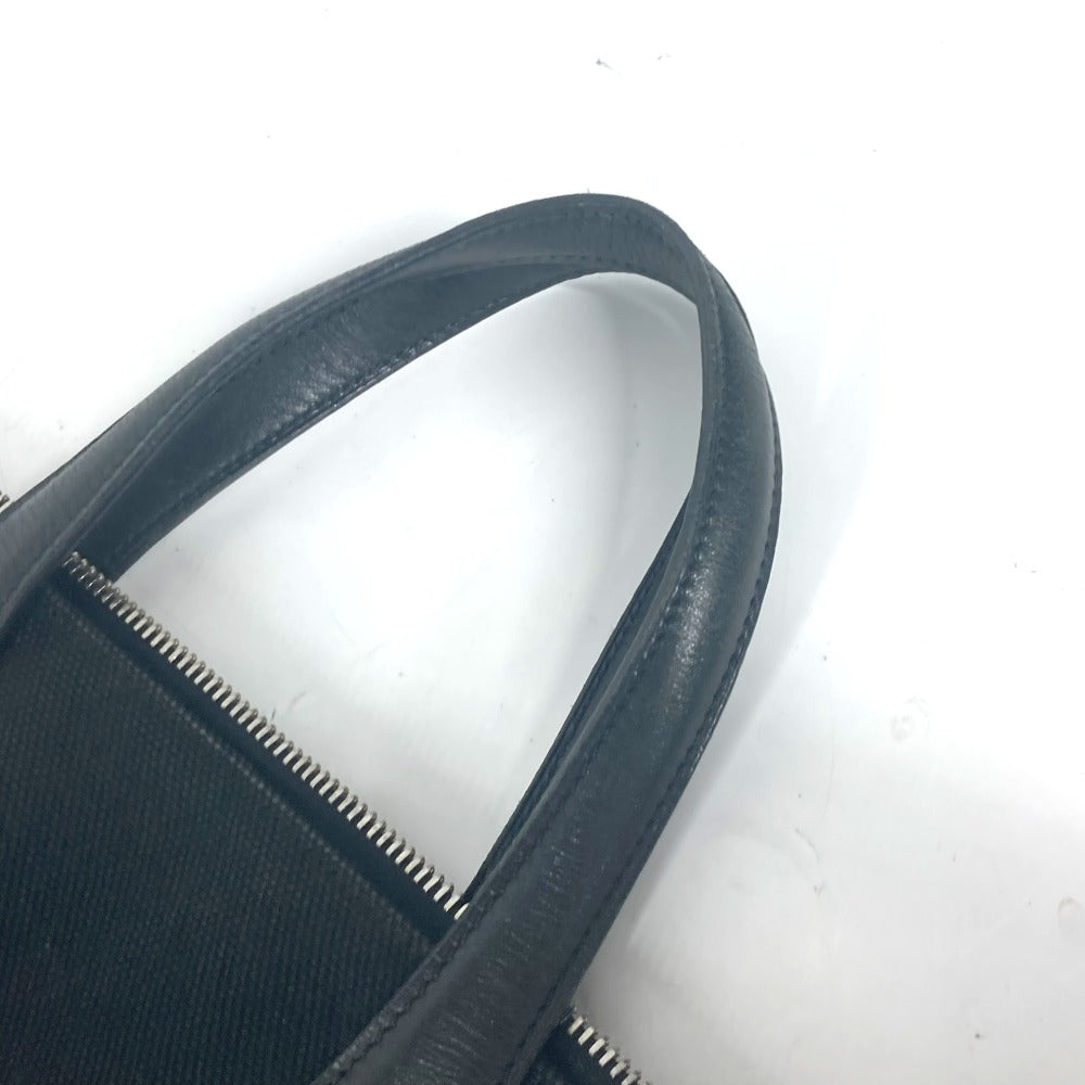 HERMES Handbag Leather / canvas black Sac Ibou PM