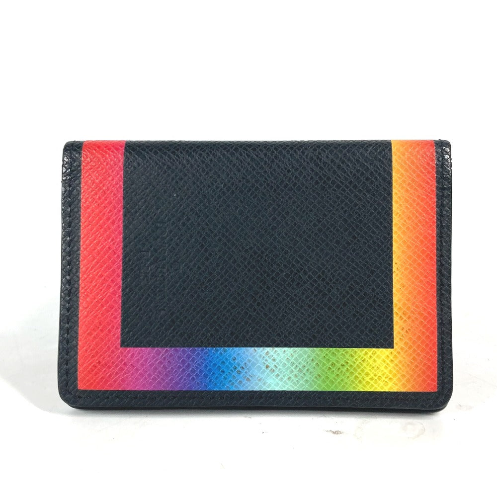 LOUIS VUITTON Card Case M30348 Taiga Leather black Taiga Organizer De Poch