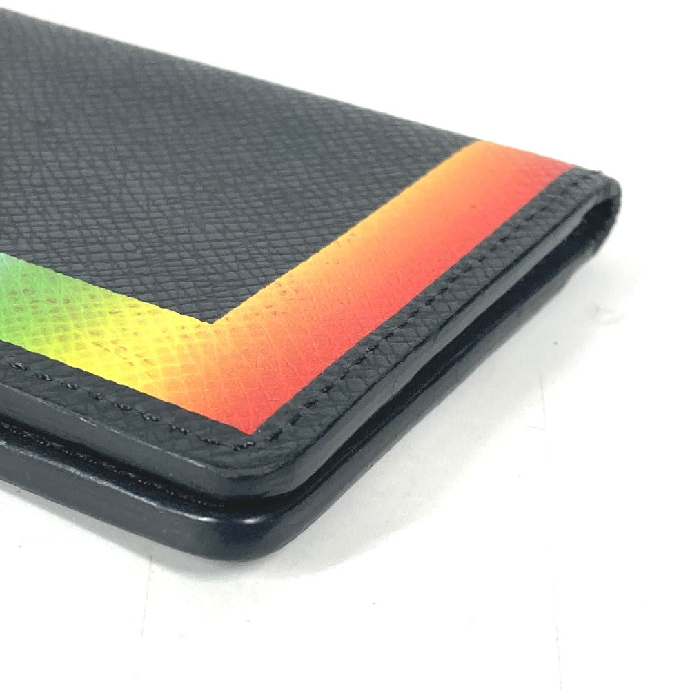 LOUIS VUITTON Card Case M30348 Taiga Leather black Taiga Organizer De Poch