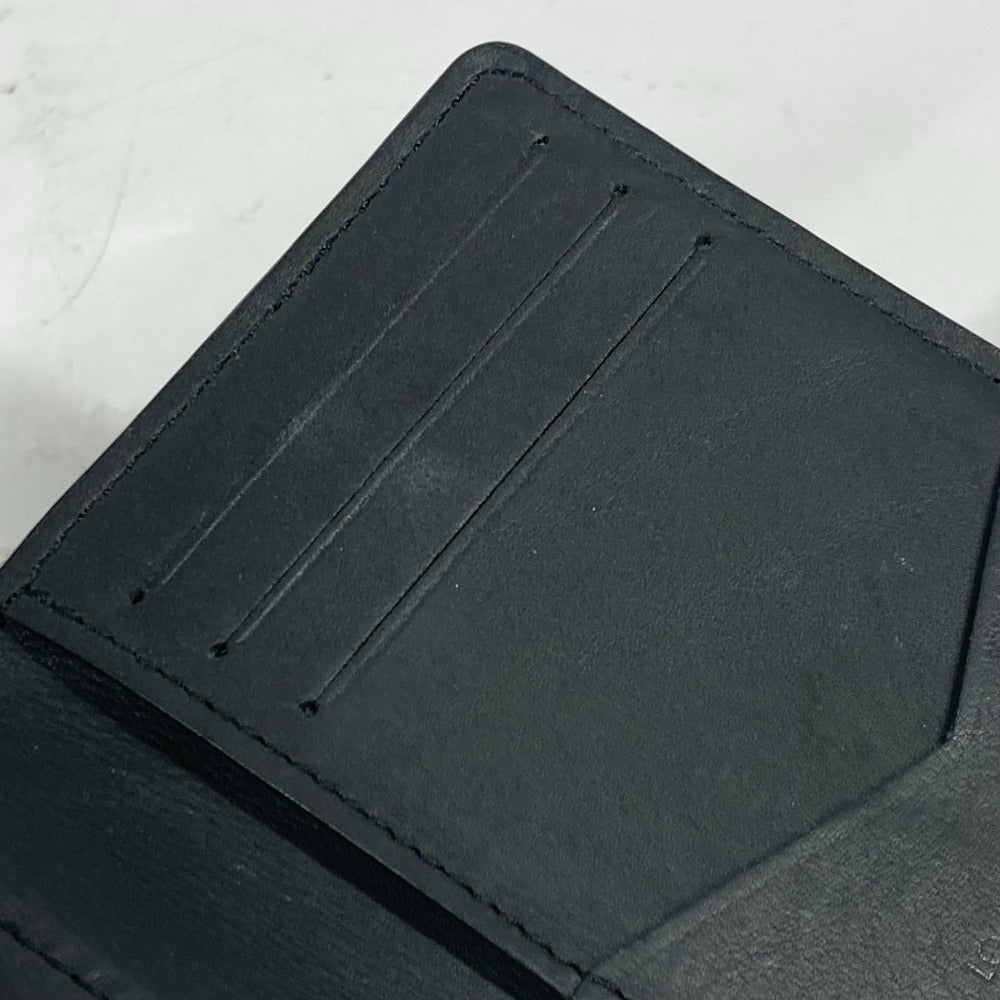 LOUIS VUITTON Card Case M30348 Taiga Leather black Taiga Organizer De Poch
