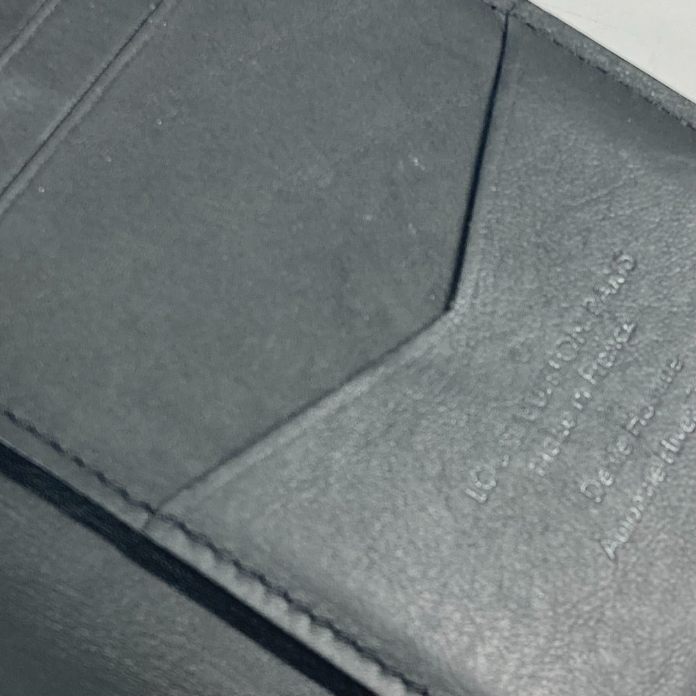 LOUIS VUITTON Card Case M30348 Taiga Leather black Taiga Organizer De Poch