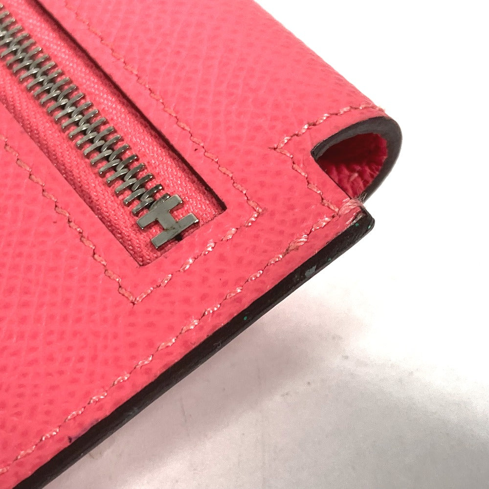 HERMES Coin case Epsom pink Coin Pocket Kelly pocket compact Women Used