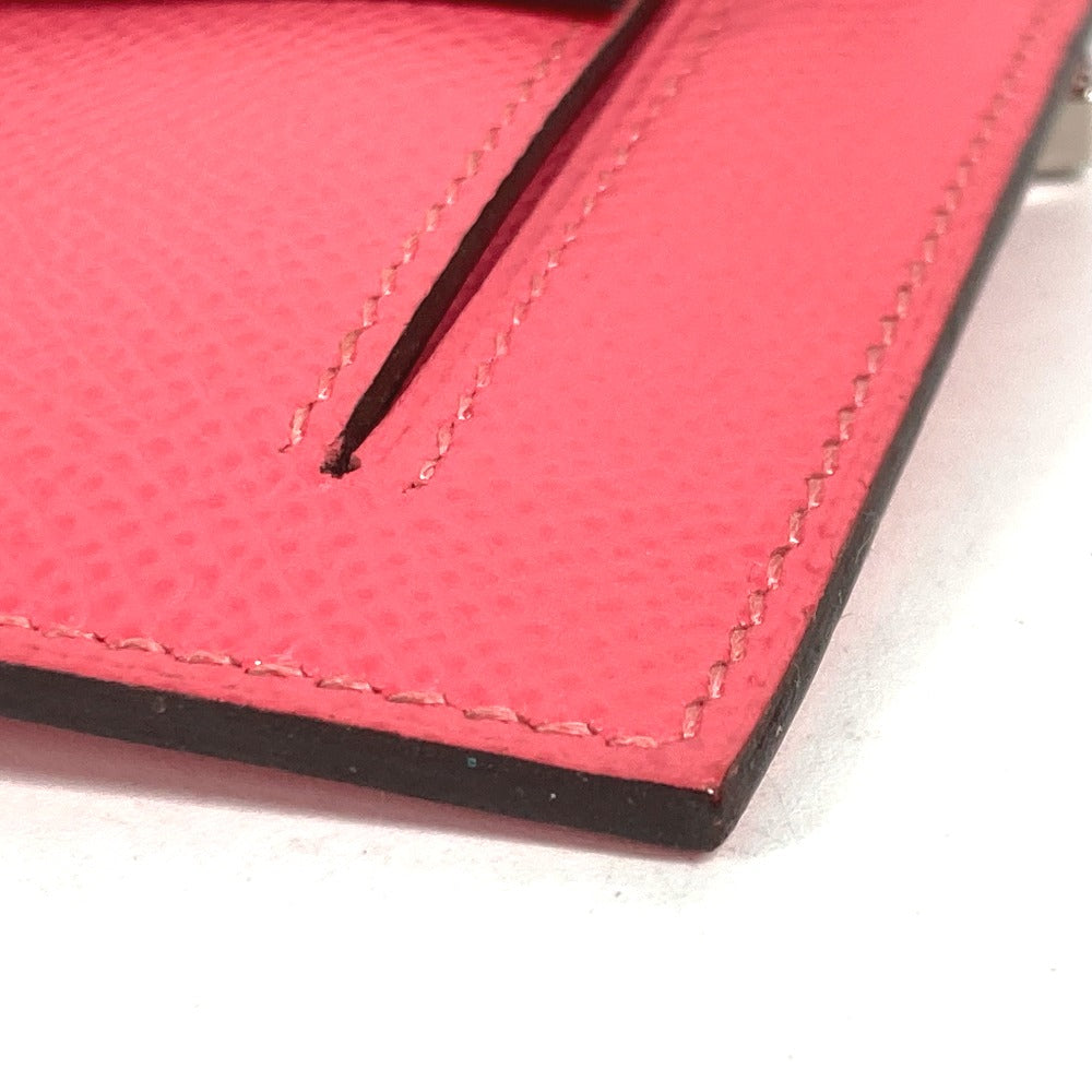HERMES Coin case Epsom pink Coin Pocket Kelly pocket compact Women Used