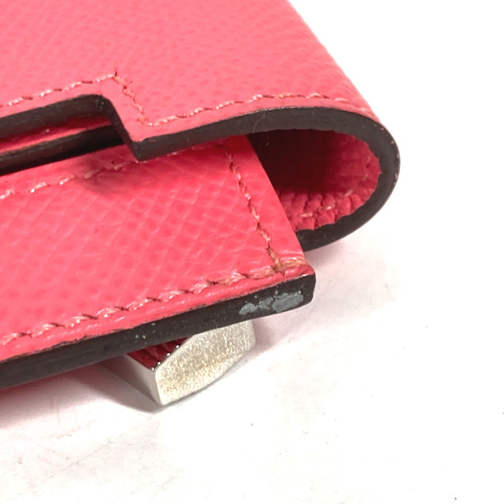 HERMES Coin case Epsom pink Coin Pocket Kelly pocket compact Women Used
