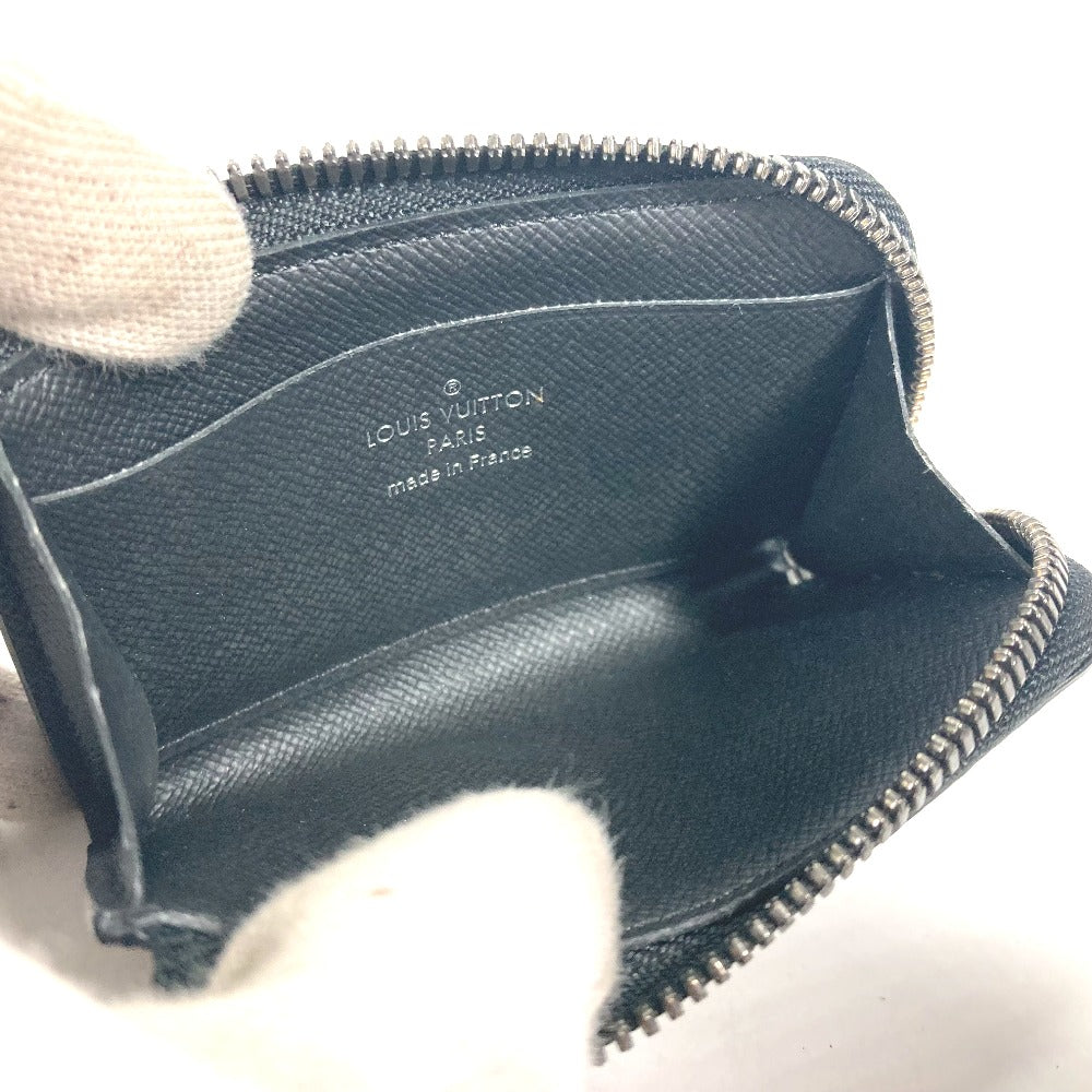 LOUIS VUITTON Coin case M63536 Monogram Eclipse Canvas black Monogram Eclipse Portemonejour mens Used