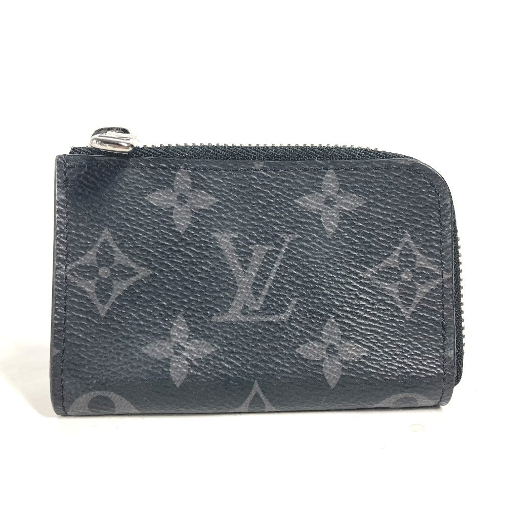LOUIS VUITTON Coin case M63536 Monogram Eclipse Canvas black Monogram Eclipse Portemonejour mens Used