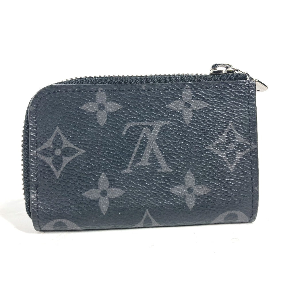 LOUIS VUITTON Coin case M63536 Monogram Eclipse Canvas black Monogram Eclipse Portemonejour mens Used