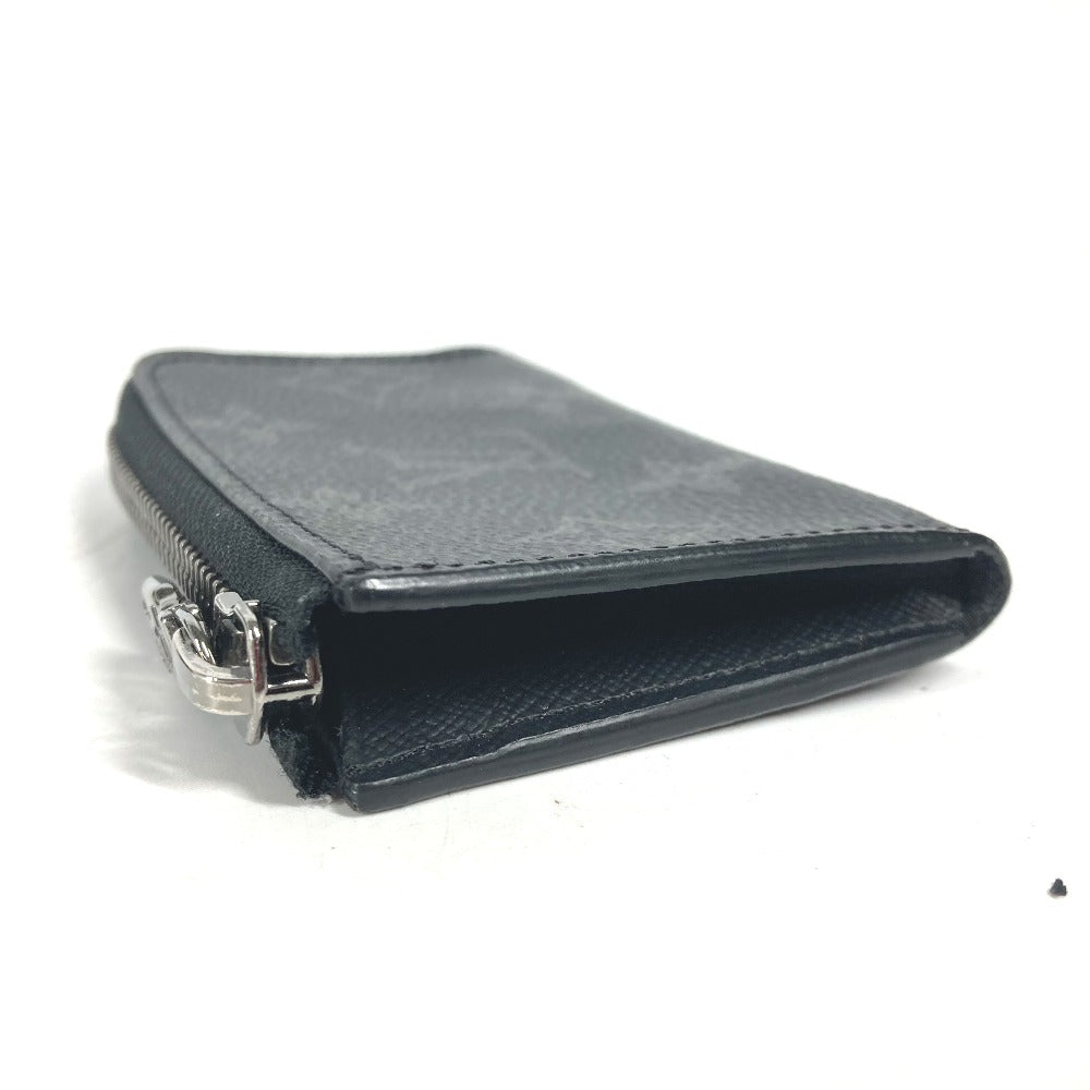 LOUIS VUITTON Coin case M63536 Monogram Eclipse Canvas black Monogram Eclipse Portemonejour mens Used