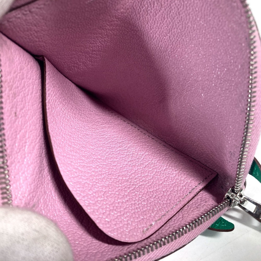 HERMES Coin case Shave pink Paddock Cheval Horse