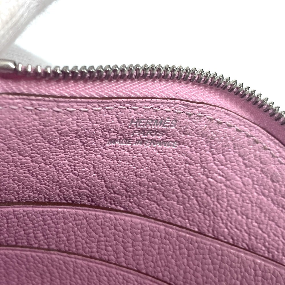 HERMES Coin case Shave pink Paddock Cheval Horse