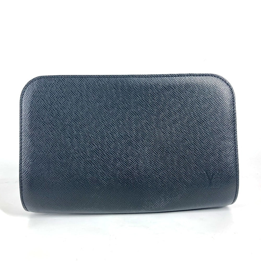LOUIS VUITTON business bag M30182 Taiga Leather black Taiga Baikal mens Used