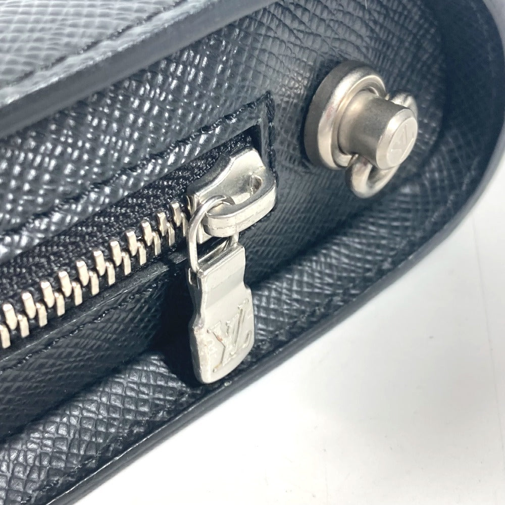 LOUIS VUITTON business bag M30182 Taiga Leather black Taiga Baikal mens Used