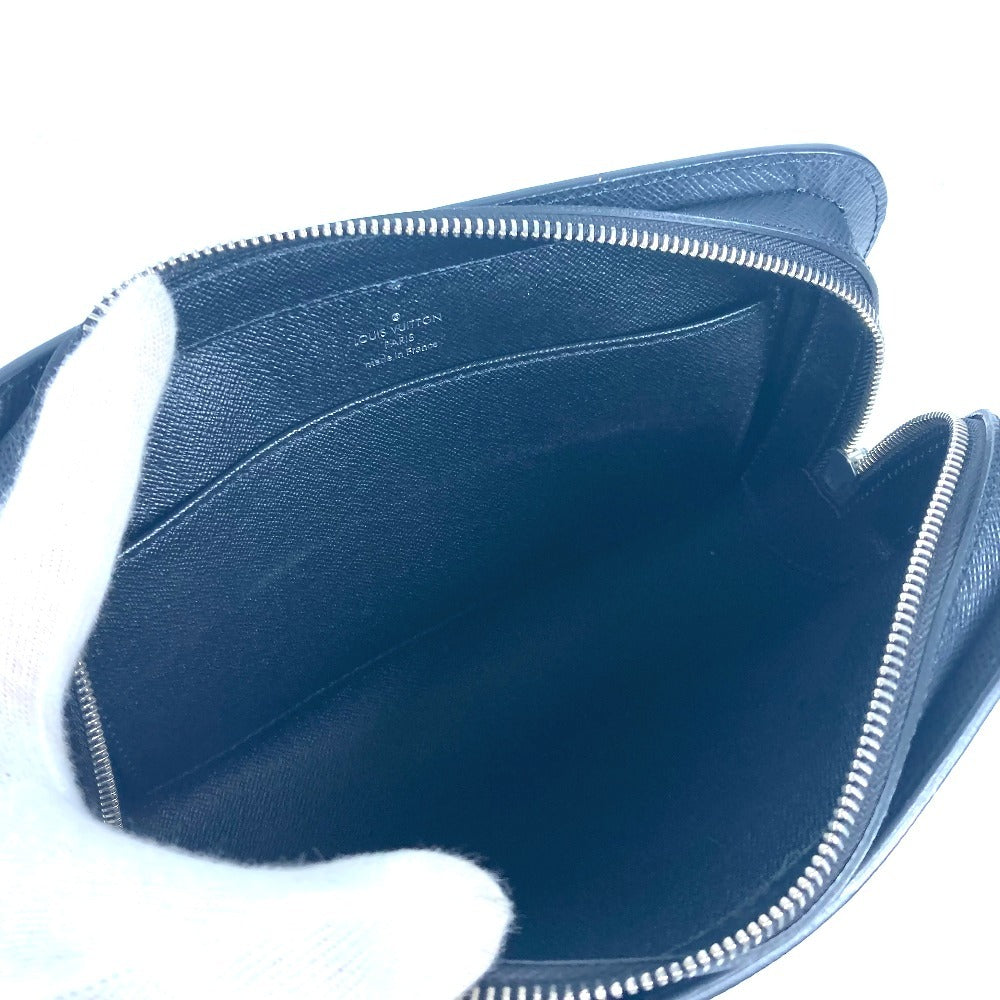 LOUIS VUITTON business bag M30182 Taiga Leather black Taiga Baikal mens Used
