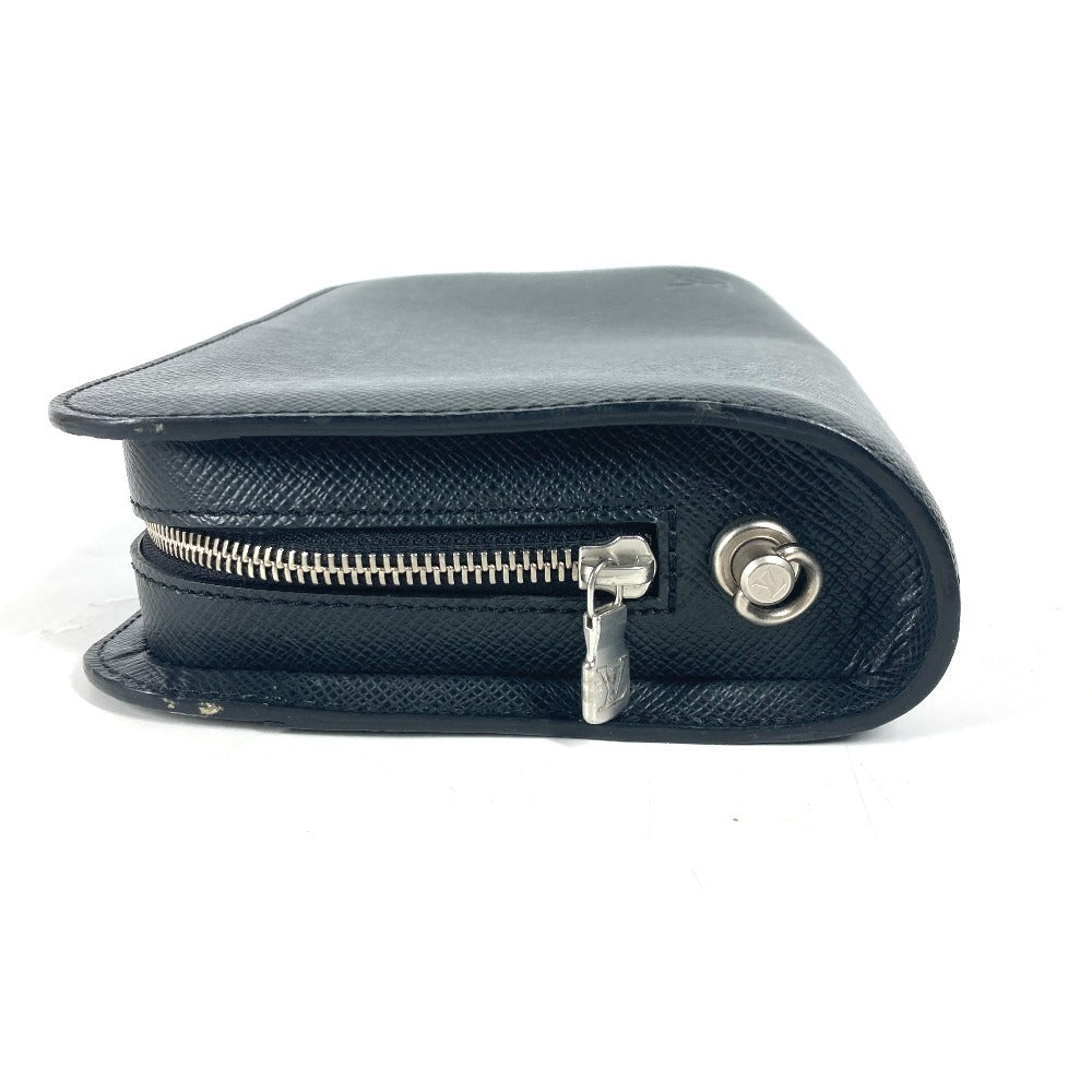 LOUIS VUITTON business bag M30182 Taiga Leather black Taiga Baikal mens Used