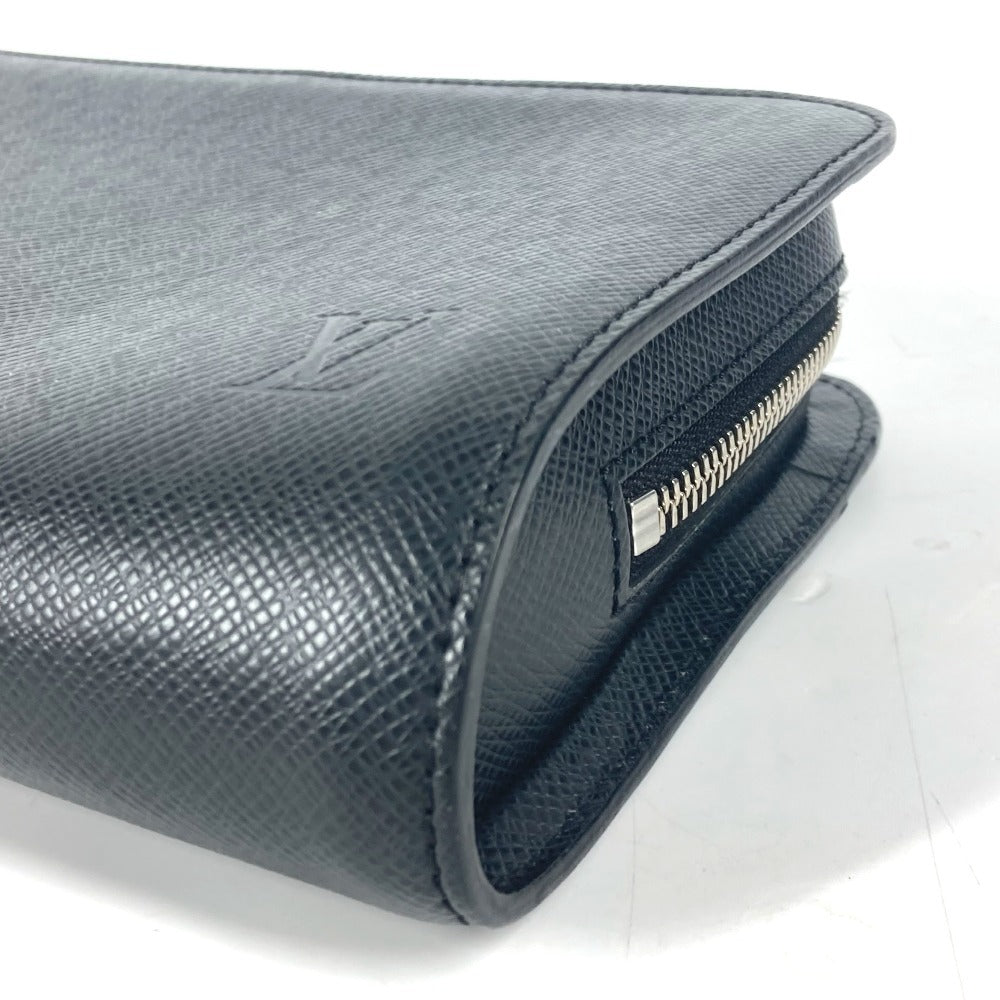 LOUIS VUITTON business bag M30182 Taiga Leather black Taiga Baikal mens Used