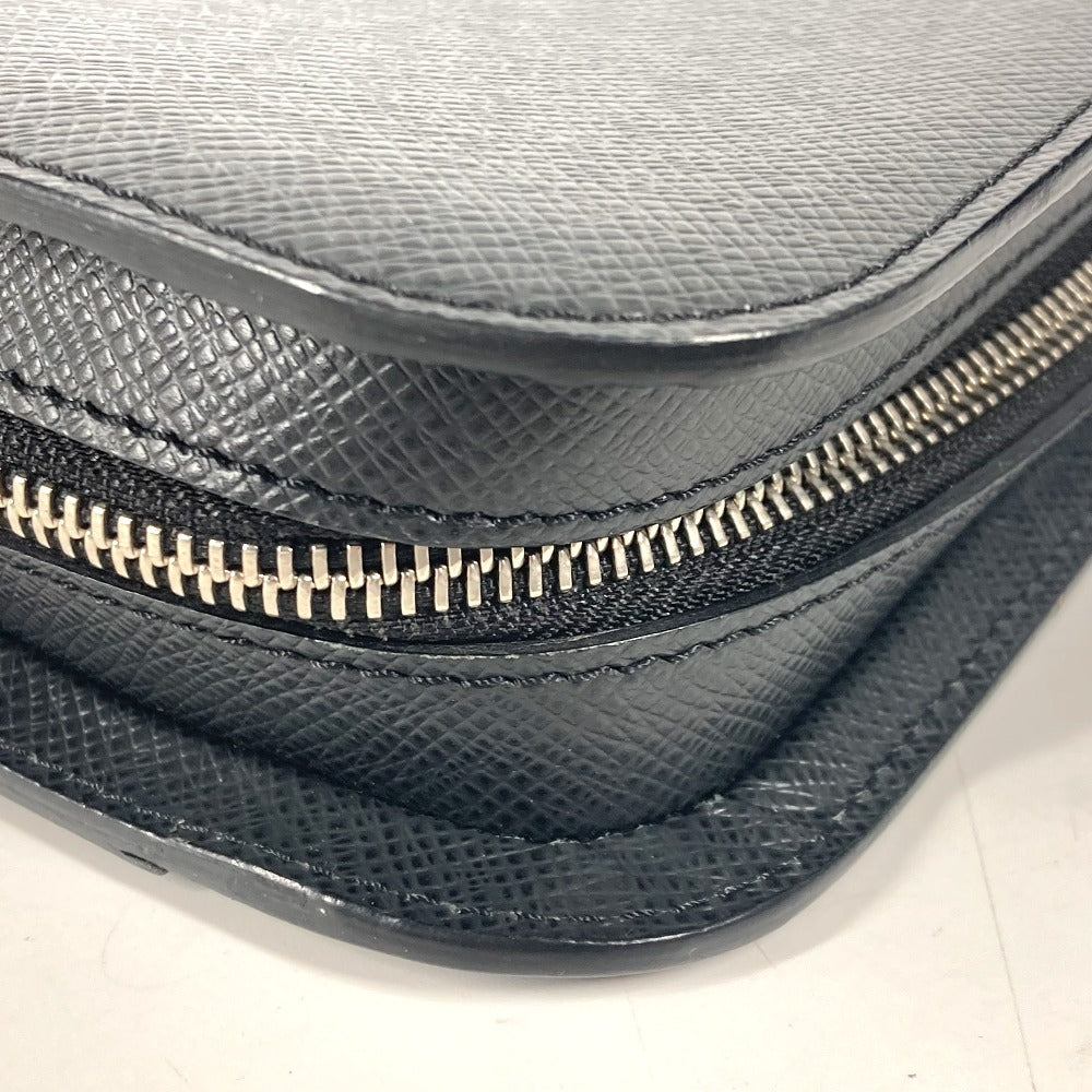 LOUIS VUITTON business bag M30182 Taiga Leather black Taiga Baikal mens Used