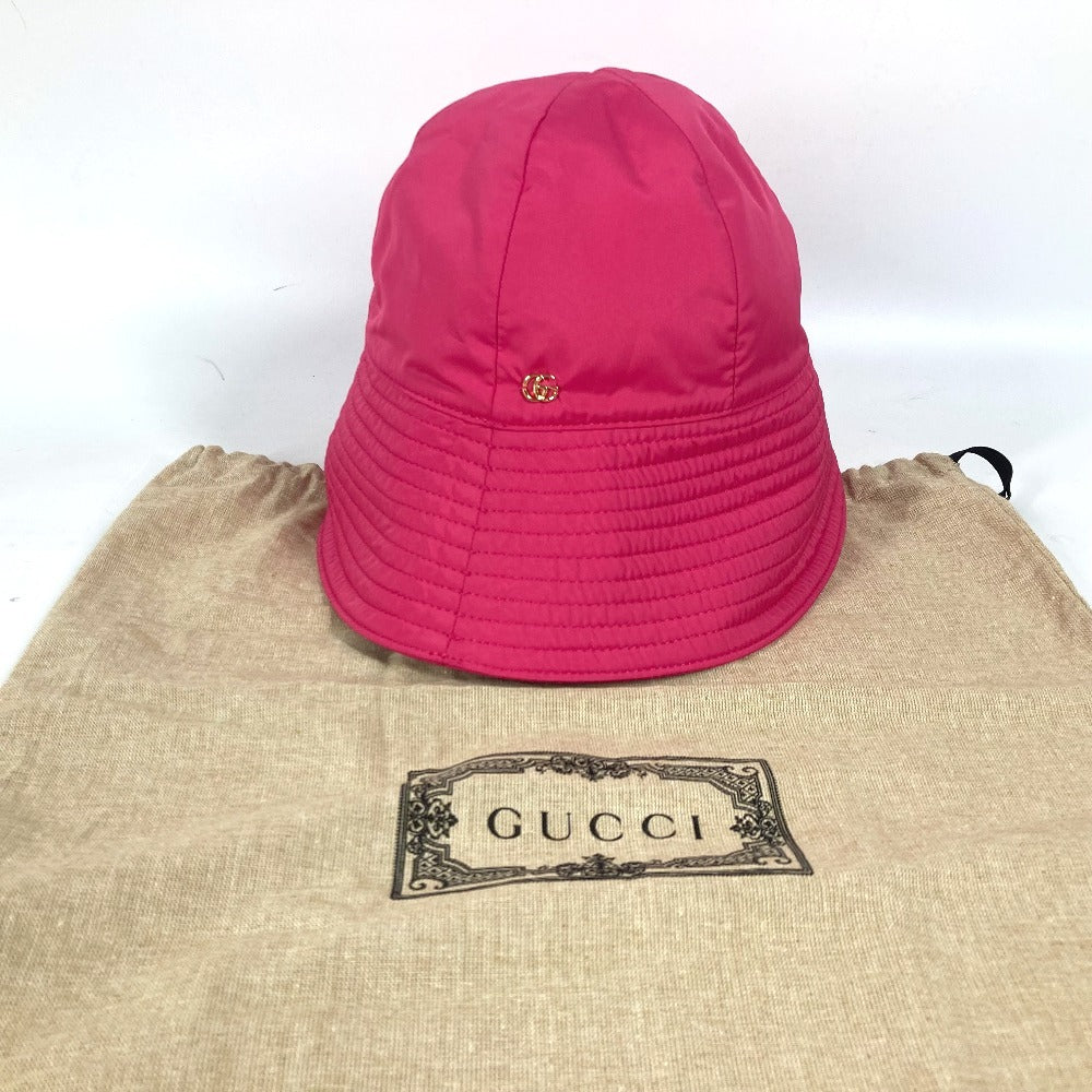 GUCCI hat 729470 polyester pink GG Women S Used