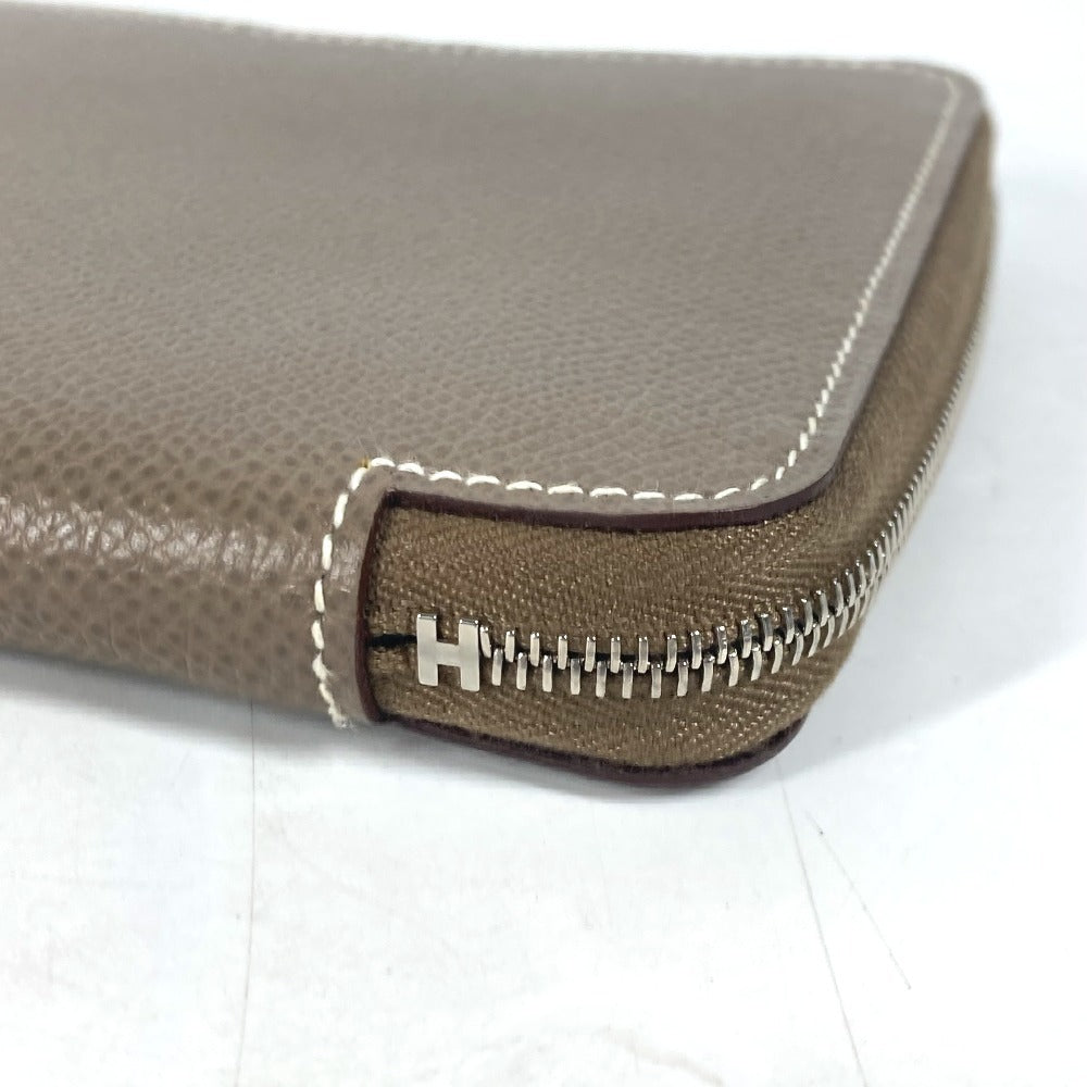 HERMES Notebook cover Epsom gray Zip Around Agenda Silky Daily GM unisex(Unisex) Used