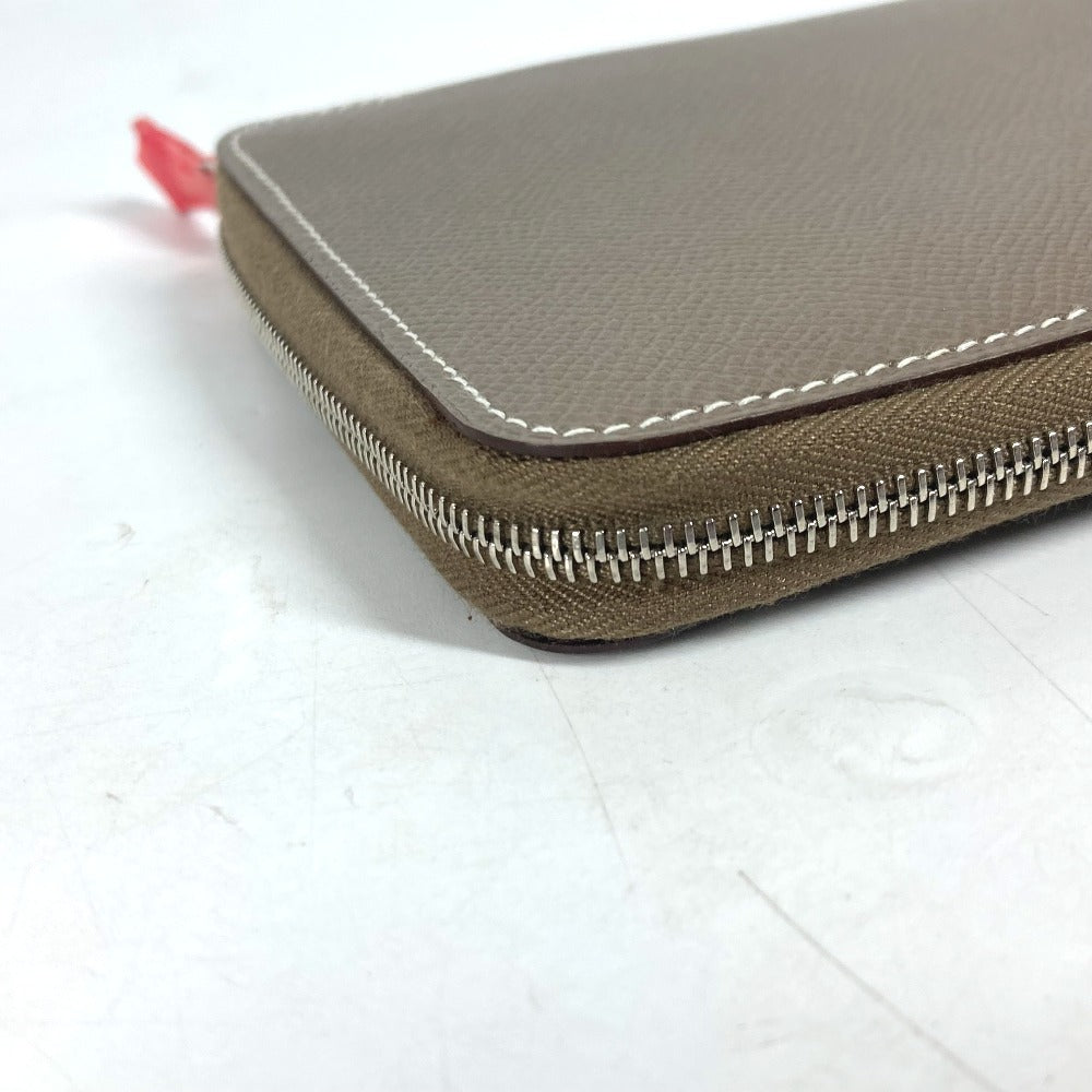 HERMES Notebook cover Epsom gray Zip Around Agenda Silky Daily GM unisex(Unisex) Used
